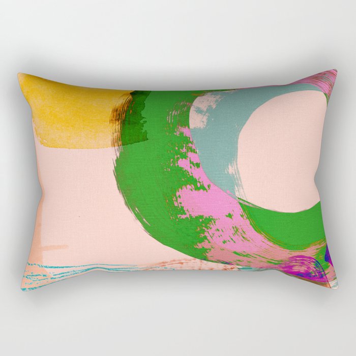 brush strokes abstract 3 Rectangular Pillow Gallery Image 1