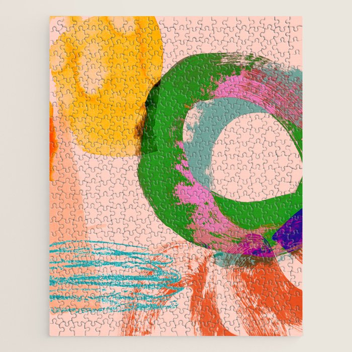 brush strokes abstract 3 Jigsaw Puzzle Gallery Image 1