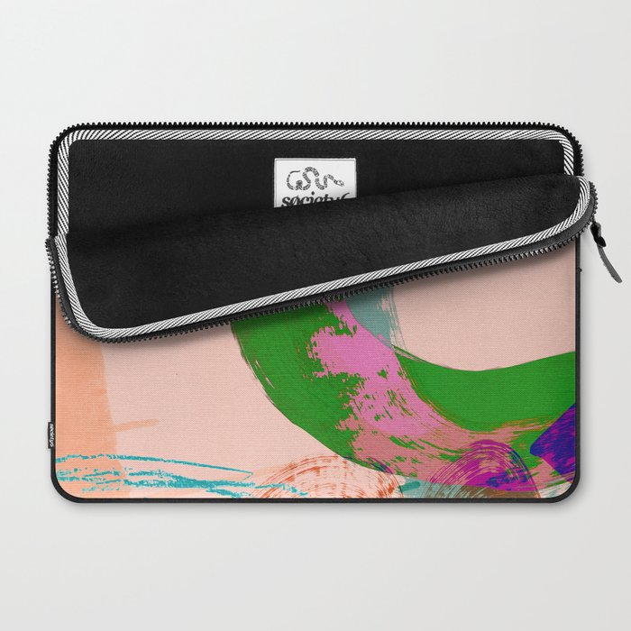 brush strokes abstract 3 Laptop Sleeve Gallery Image 2