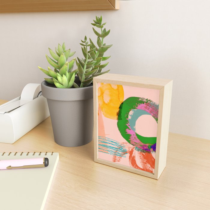 brush strokes abstract 3 Mini Art Print Gallery Image 2