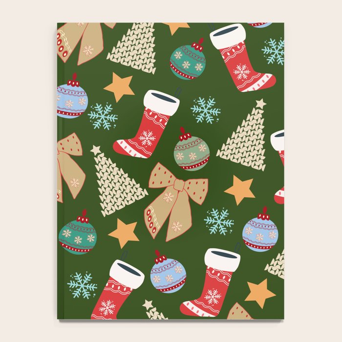 Cute Christmas Dark Green Notebook Gallery Image 4