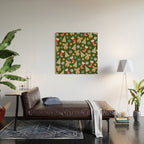Cute Christmas Dark Green Wood Wall Art Gallery Image 2