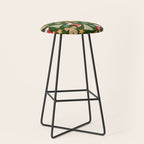 Cute Christmas Dark Green Stool Gallery Image 1