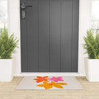 Abstract Summer Flowers Welcome Mat Gallery Image 3
