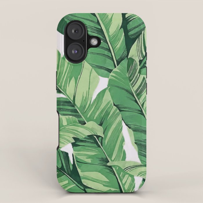 Tropical banana leaves V iPhone Case Gallery Image 1