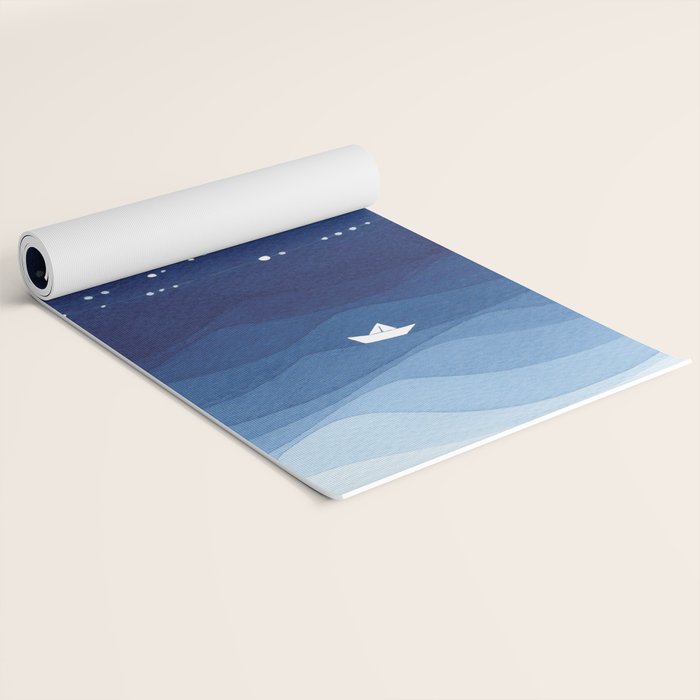 Garland of Stars IV, night sky Yoga Mat Gallery Image 2