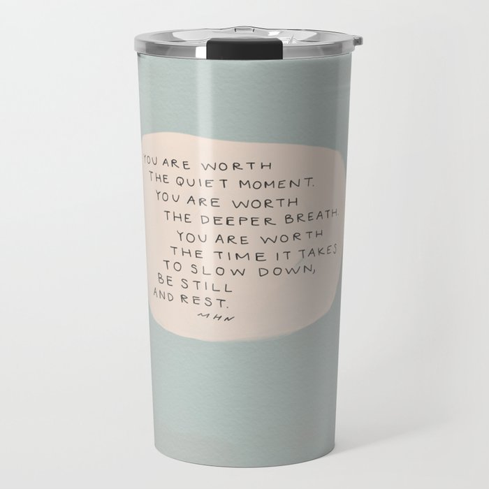 Be Still And Rest. Travel Mug Gallery Image 1