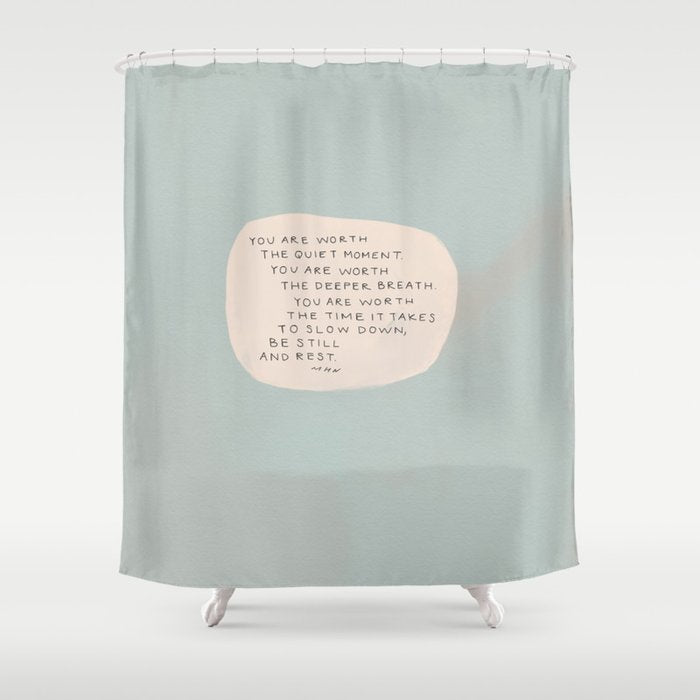 Be Still And Rest. Shower Curtain Gallery Image 1