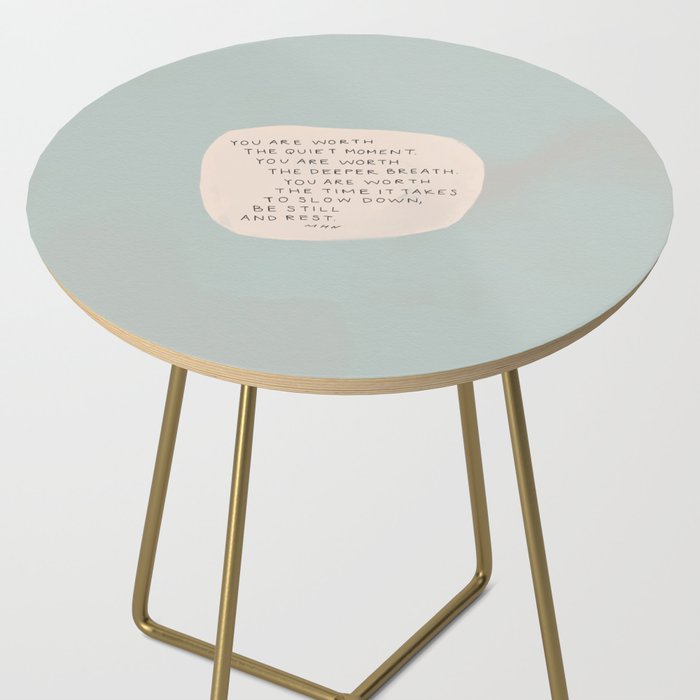 Be Still And Rest. Side Table Gallery Image 2