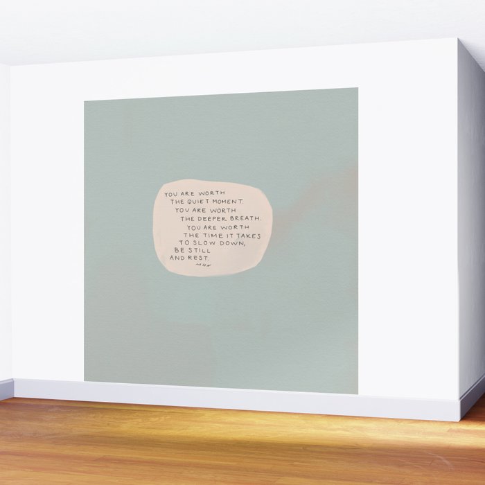Be Still And Rest. Wall Mural Gallery Image 2