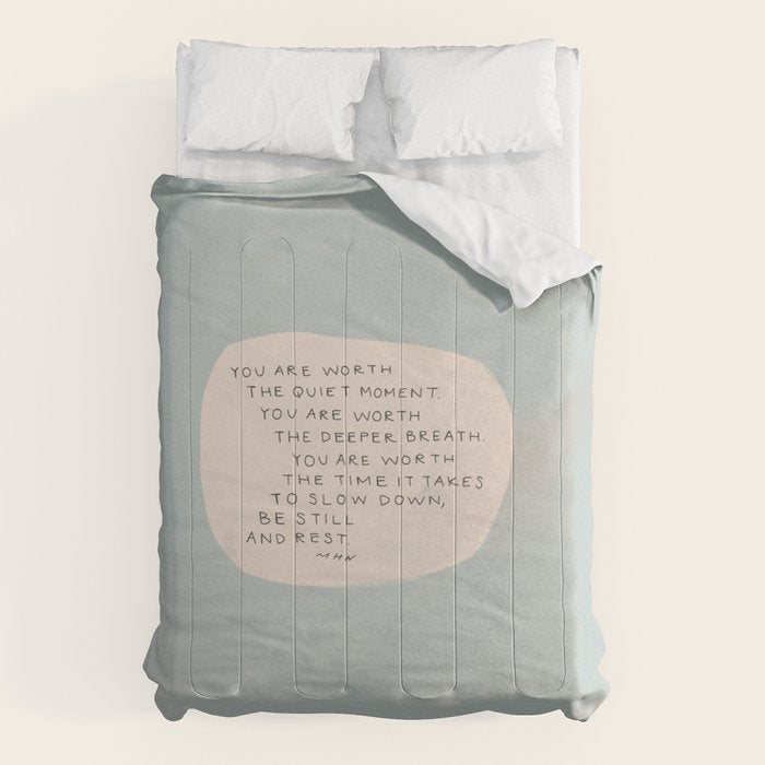 Be Still And Rest. Comforter Gallery Image 6