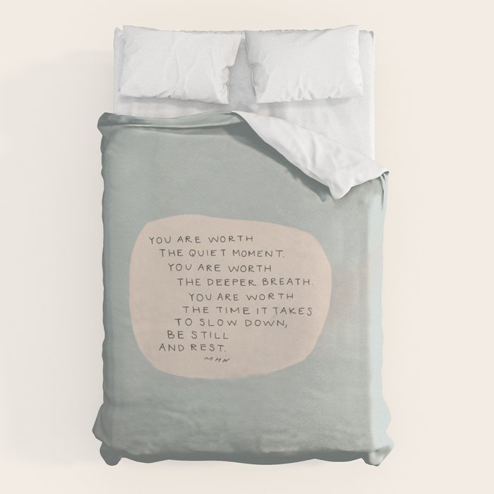 Be Still And Rest. Duvet Cover Gallery Image 1