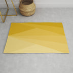 Geometric Triangles VIII Golden Yellow Rug Gallery Image 1
