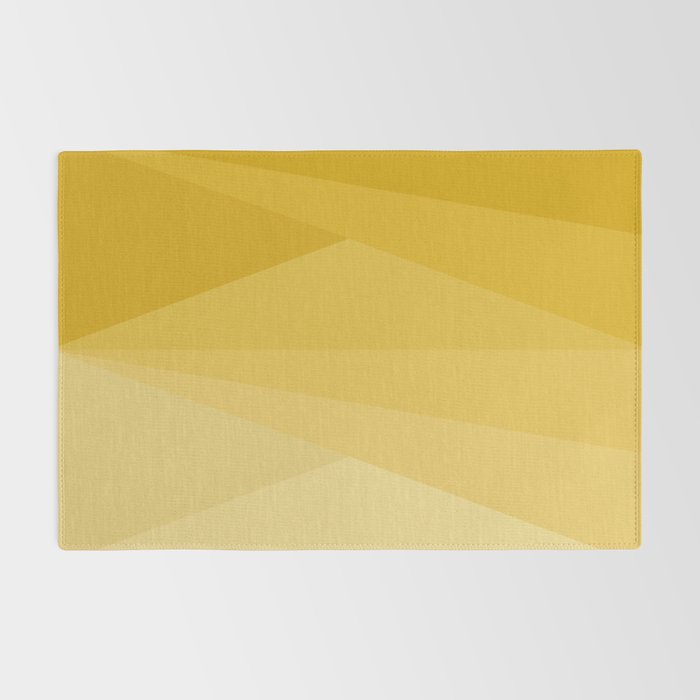 Geometric Triangles VIII Golden Yellow Rug Gallery Image 2