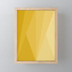 Geometric Triangles VIII Golden Yellow Mini Art Print Gallery Image 1