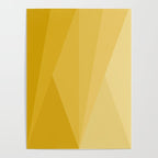 Geometric Triangles VIII Golden Yellow Poster Gallery Image 4