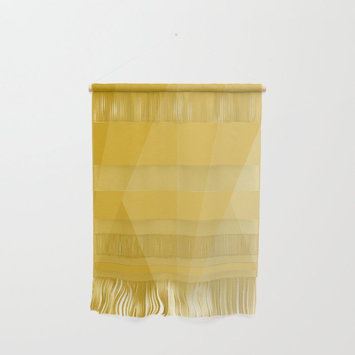 Geometric Triangles VIII Golden Yellow Wall Hanging Gallery Image 1