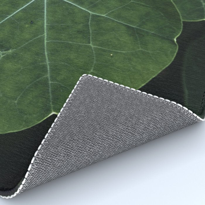 Nasturtium Leaf Botanical Photograph - moody minimal modern photography Rug Gallery Image 4