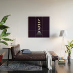 Cat Landscape 103: Falling Cat Moon Wood Wall Art Gallery Image 2