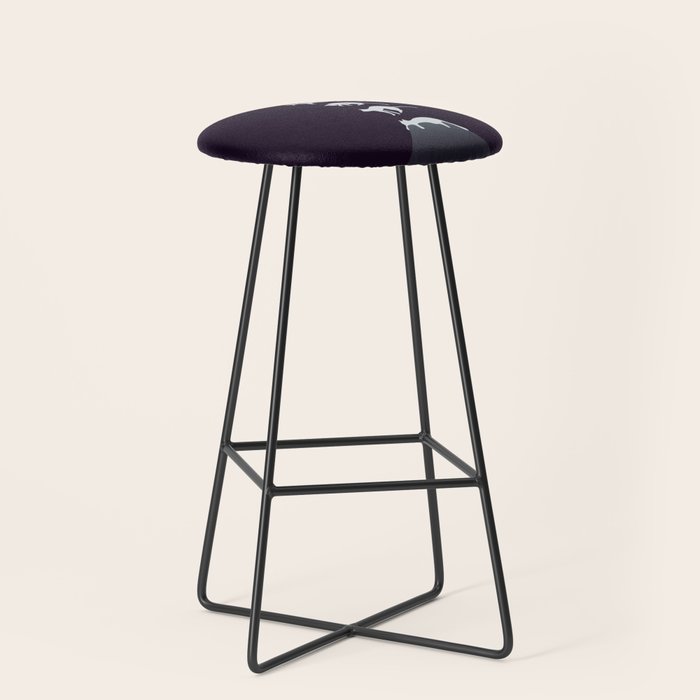 Cat Landscape 103: Falling Cat Moon Stool Gallery Image 1