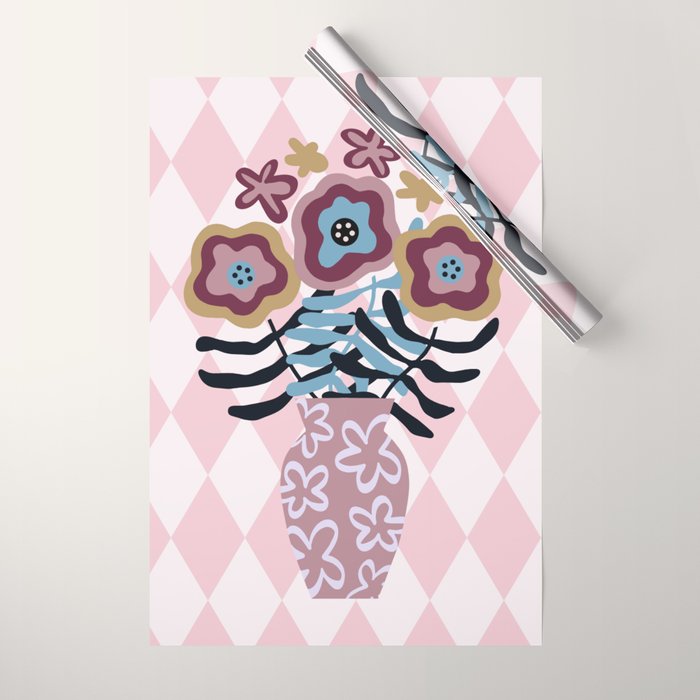 Harlequin Bloom Wrapping Paper Gallery Image 1