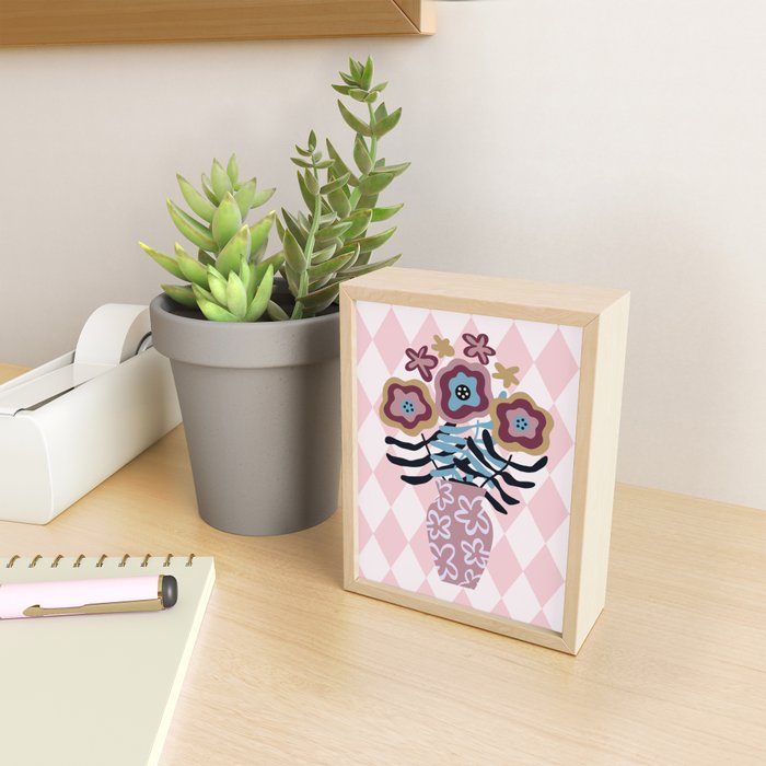 Harlequin Bloom Mini Art Print Gallery Image 2