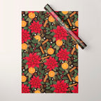 Christmas Stars and Spices Wrapping Paper Gallery Image 1