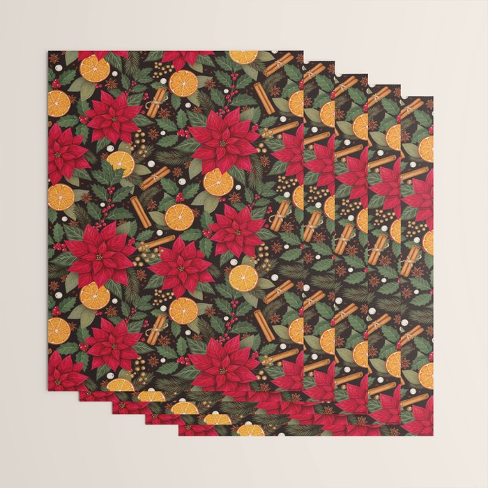 Christmas Stars and Spices Wrapping Paper Gallery Image 3