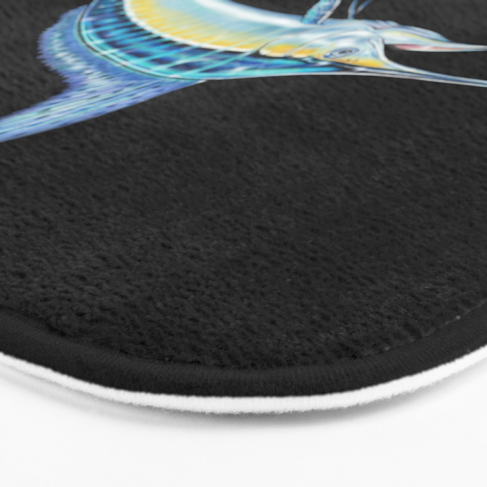 White Marlin Bath Mat Gallery Image 3