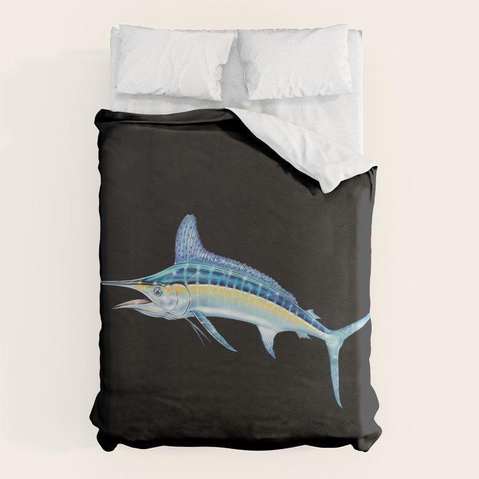 White Marlin Duvet Cover Gallery Image 1