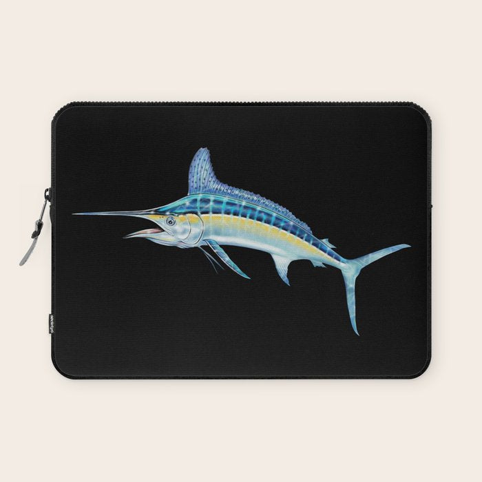 White Marlin Laptop Sleeve Gallery Image 1