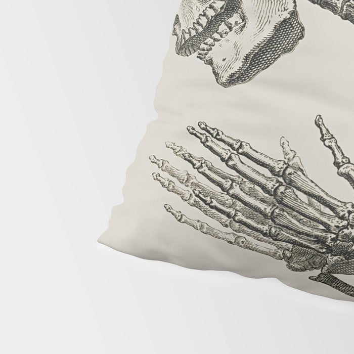 William Cheselden, Osteographia (The Anatomy of Bones), London, 1733 Praying Skeleton Pillow Sham Gallery Image 4