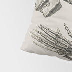 William Cheselden, Osteographia (The Anatomy of Bones), London, 1733 Praying Skeleton Pillow Sham Gallery Image 4