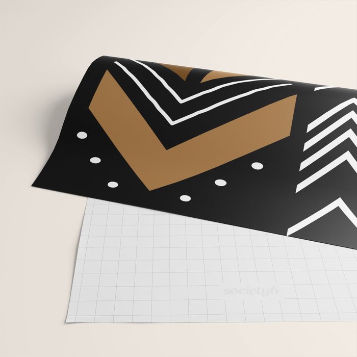 African Mudcloth Bogolan Traditional Fabric Design Wrapping Paper Gallery Image 2