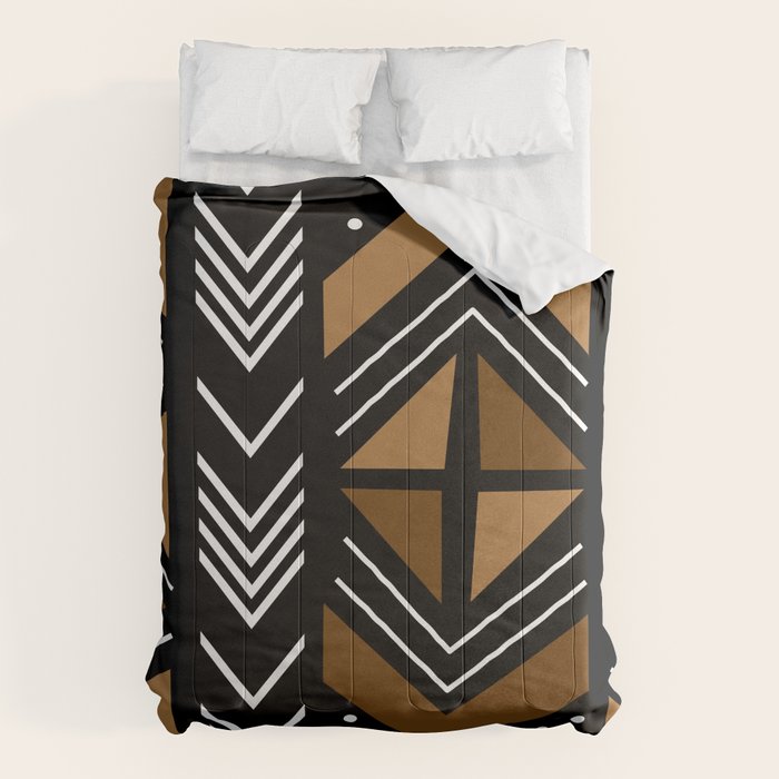 African Mudcloth Bogolan Traditional Fabric Design Comforter Gallery Image 1
