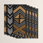African Mudcloth Bogolan Traditional Fabric Design Wrapping Paper Gallery Image 3