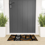 African Mudcloth Bogolan Traditional Fabric Design Welcome Mat Gallery Image 3