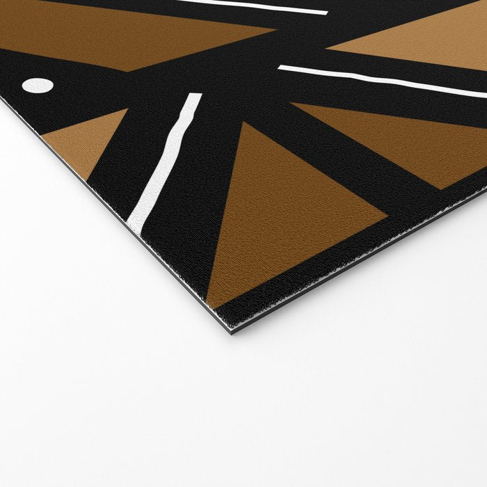 African Mudcloth Bogolan Traditional Fabric Design Welcome Mat Gallery Image 2