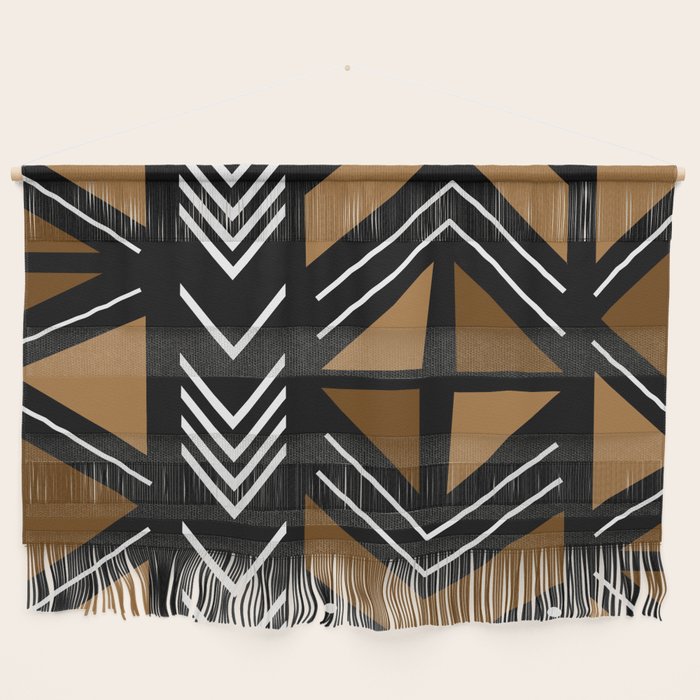 African Mudcloth Bogolan Traditional Fabric Design Wall Hanging Gallery Image 1