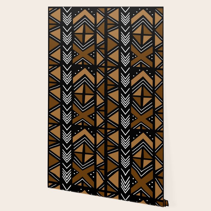 African Mudcloth Bogolan Traditional Fabric Design Wallpaper Gallery Image 2