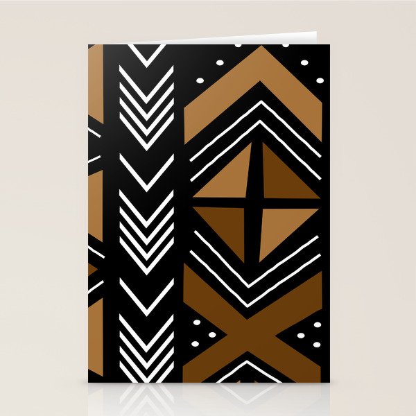 African Mudcloth Bogolan Traditional Fabric Design Stationery Card Gallery Image 2