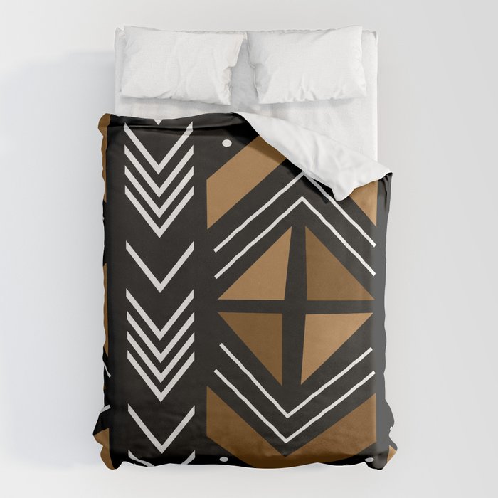 African Mudcloth Bogolan Traditional Fabric Design Duvet Cover Gallery Image 6