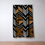 African Mudcloth Bogolan Traditional Fabric Design Window Curtain Gallery Image 3
