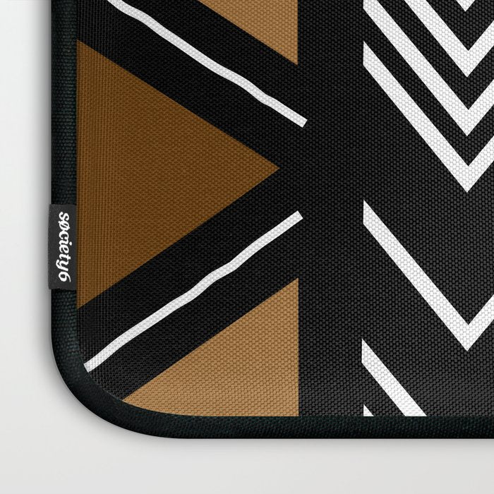 African Mudcloth Bogolan Traditional Fabric Design Laptop Sleeve Gallery Image 3