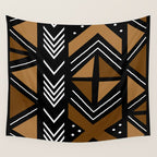African Mudcloth Bogolan Traditional Fabric Design Wall Tapestry Gallery Image 4