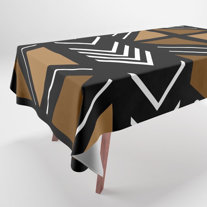African Mudcloth Bogolan Traditional Fabric Design Tablecloth Gallery Image 1