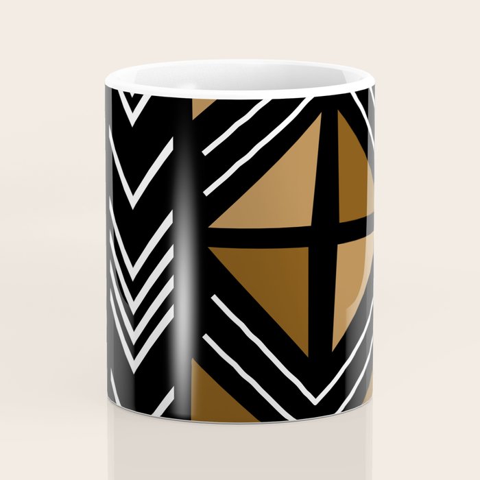 African Mudcloth Bogolan Traditional Fabric Design Coffee Mug Gallery Image 4