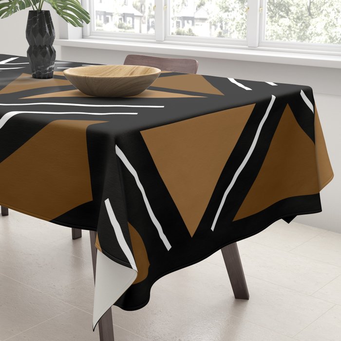 African Mudcloth Bogolan Traditional Fabric Design Tablecloth Gallery Image 3