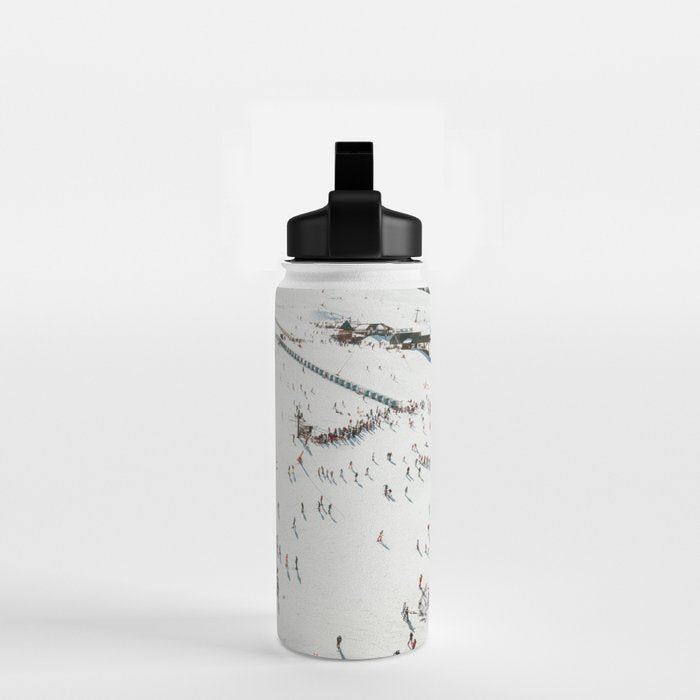 Aerial shot of ski resort Water Bottle Gallery Image 2