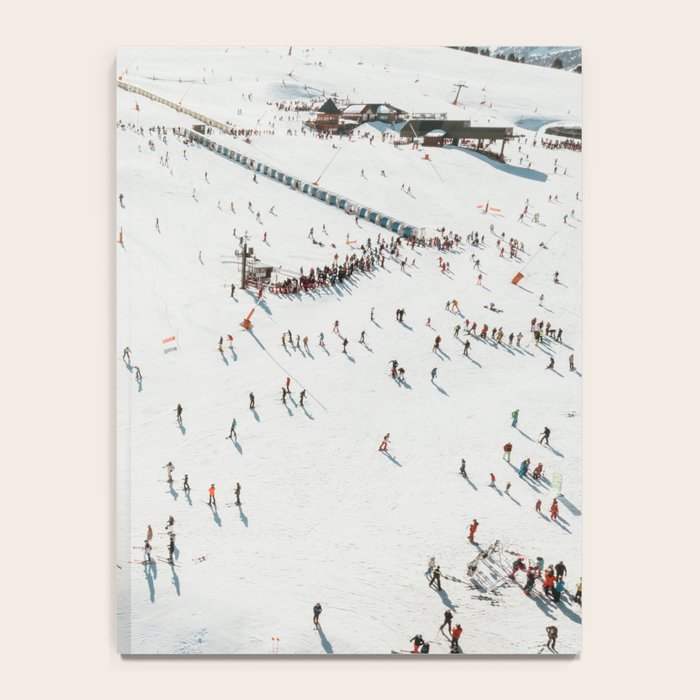 Aerial shot of ski resort Notebook Gallery Image 4